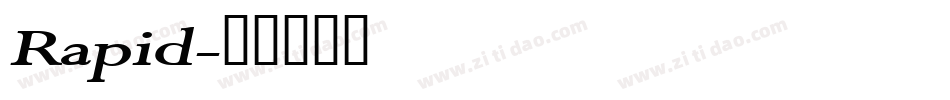 Rapid字体转换