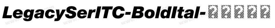 LegacySerITC-BoldItal字体转换