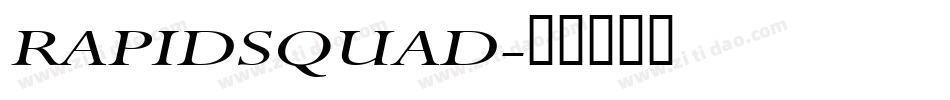 RAPIDSQUAD字体转换