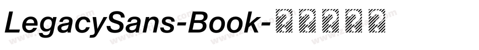 LegacySans-Book字体转换
