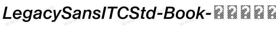 LegacySansITCStd-Book字体转换