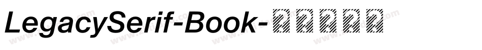 LegacySerif-Book字体转换