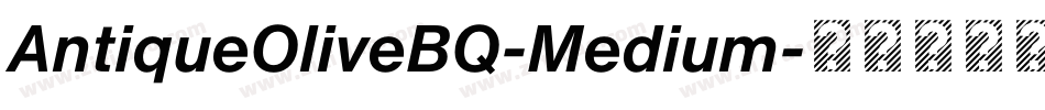 AntiqueOliveBQ-Medium字体转换