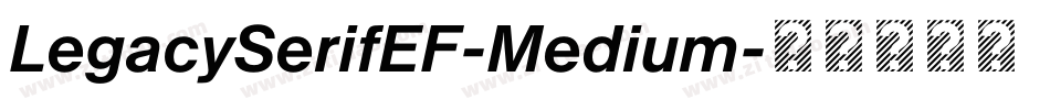 LegacySerifEF-Medium字体转换