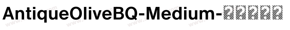 AntiqueOliveBQ-Medium字体转换