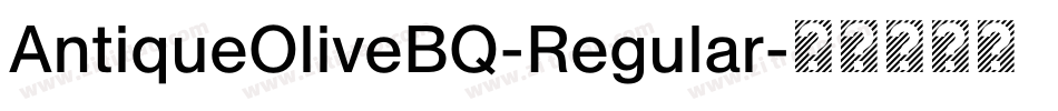 AntiqueOliveBQ-Regular字体转换