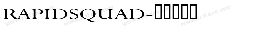 RAPIDSQUAD字体转换