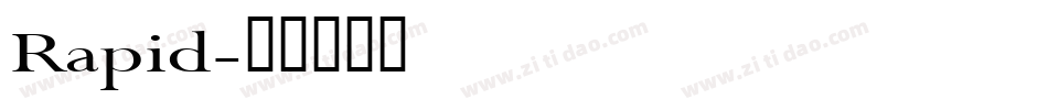 Rapid字体转换