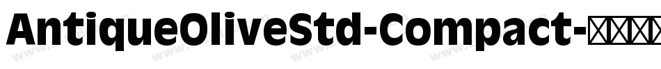AntiqueOliveStd-Compact字体转换