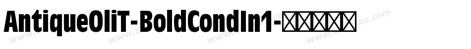 AntiqueOliT-BoldCondIn1字体转换