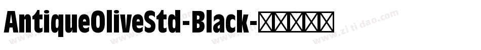 AntiqueOliveStd-Black字体转换