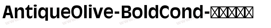 AntiqueOlive-BoldCond字体转换
