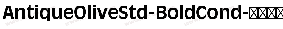 AntiqueOliveStd-BoldCond字体转换