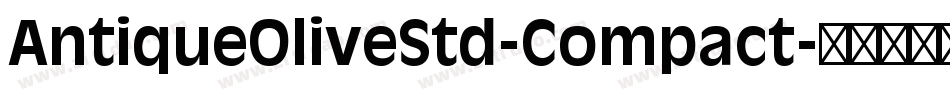 AntiqueOliveStd-Compact字体转换