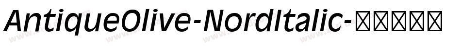 AntiqueOlive-NordItalic字体转换