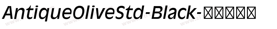 AntiqueOliveStd-Black字体转换