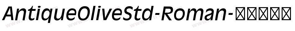AntiqueOliveStd-Roman字体转换