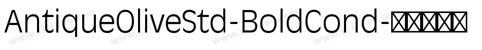 AntiqueOliveStd-BoldCond字体转换