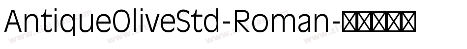 AntiqueOliveStd-Roman字体转换