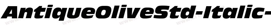 AntiqueOliveStd-Italic字体转换