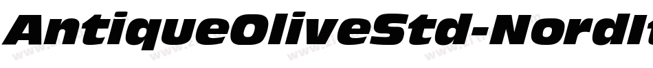 AntiqueOliveStd-NordItalic字体转换