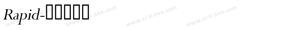 Rapid字体转换