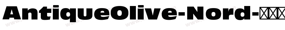 AntiqueOlive-Nord字体转换