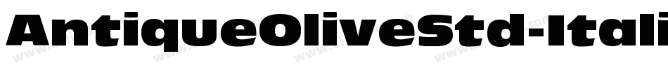AntiqueOliveStd-Italic字体转换