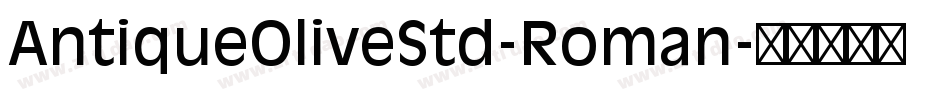 AntiqueOliveStd-Roman字体转换