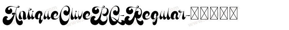 AntiqueOliveBQ-Regular字体转换