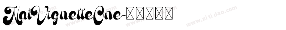 NatVignetteOne字体转换