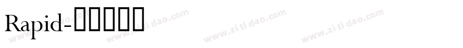 Rapid字体转换