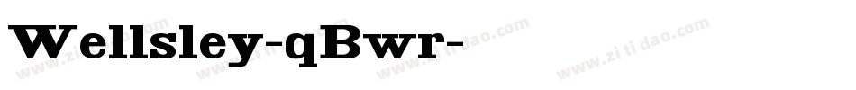 Wellsley-qBwr字体转换