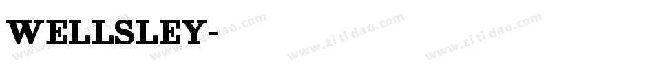 WELLSLEY字体转换