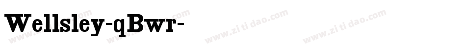 Wellsley-qBwr字体转换