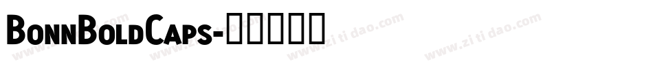 BonnBoldCaps字体转换