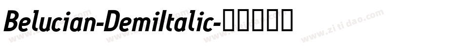 Belucian-DemiItalic字体转换