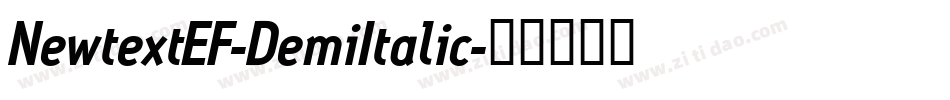 NewtextEF-DemiItalic字体转换
