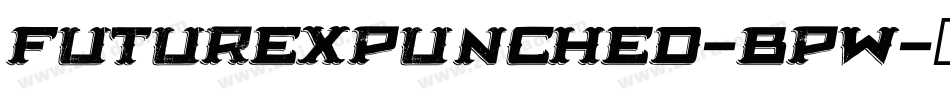 FuturexPunched-Bpw字体转换