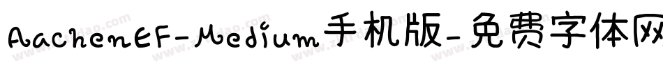 AachenEF-Medium手机版字体转换