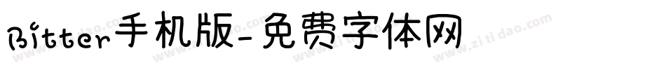 Bitter手机版字体转换