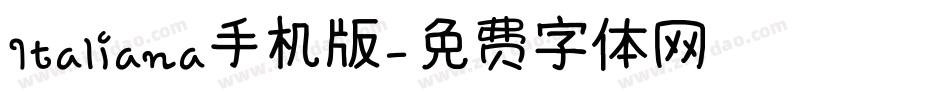 Italiana手机版字体转换