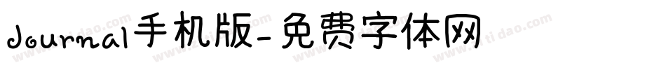 Journal手机版字体转换