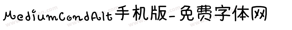 MediumCondAlt手机版字体转换