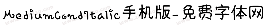 MediumCondItalic手机版字体转换