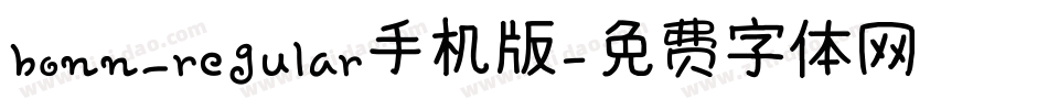 bonn_regular手机版字体转换