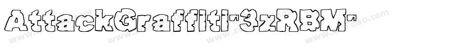 AttackGraffiti-3zRBM字体转换