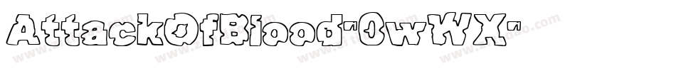 AttackOfBlood-0wWX字体转换
