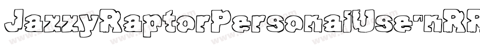 JazzyRaptorPersonalUse-nRR5R字体转换