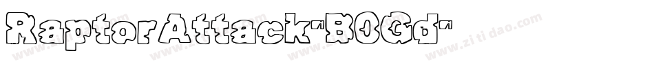 RaptorAttack-B0Gd字体转换 RaptorAttack-B0Gd字体转换
